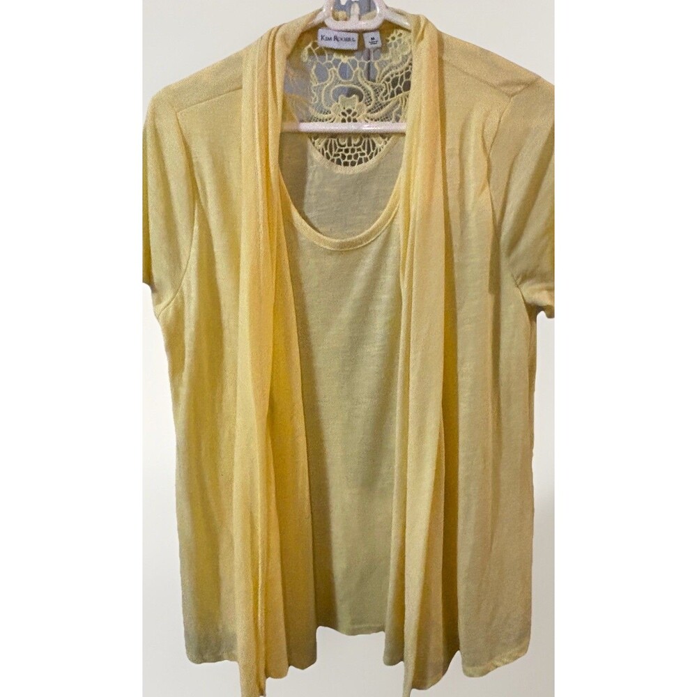 Kim Rogers Yellow Shirt Size Medium